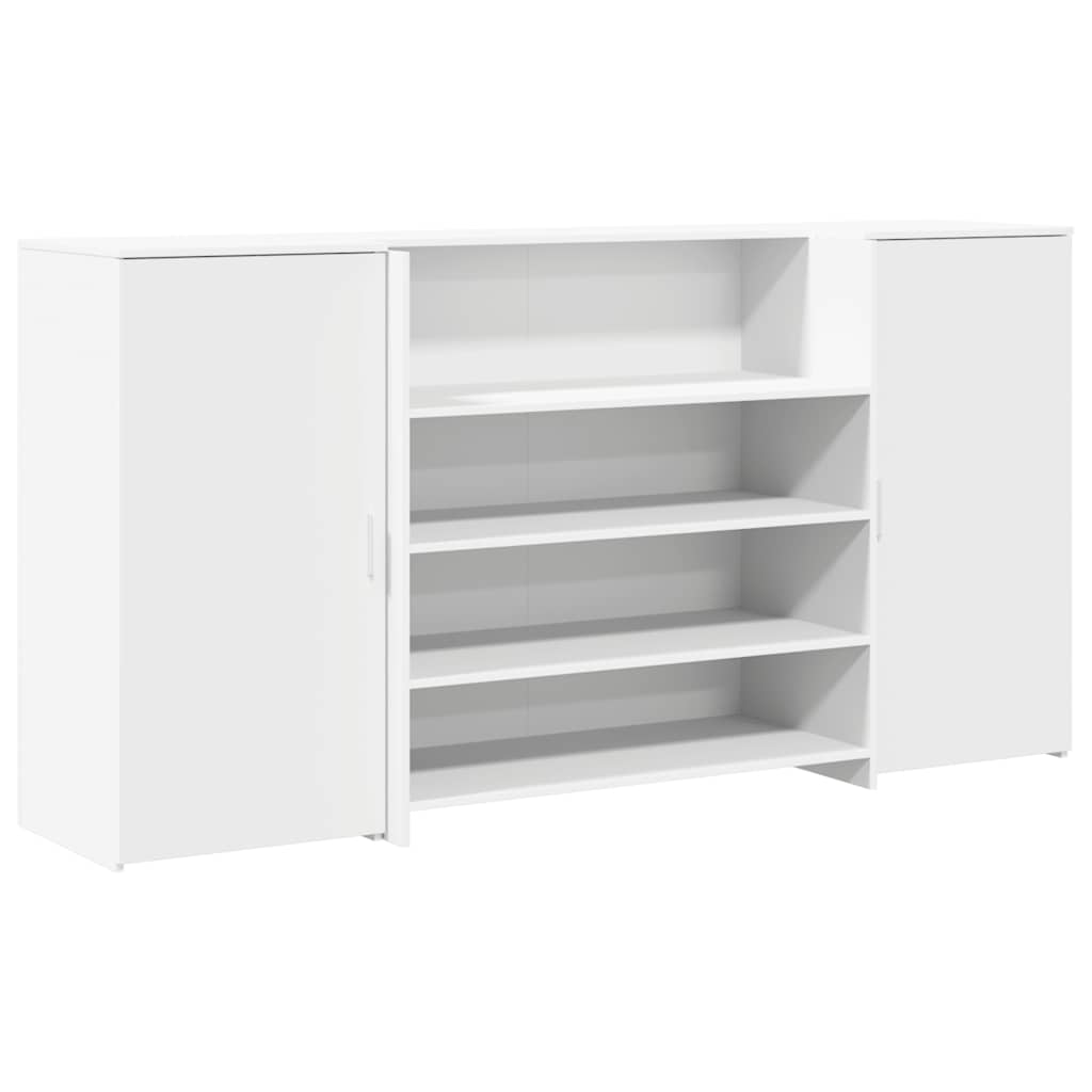 Recepcijski stol Bijeli 200x50x103,5 cm Inženirsko drvo