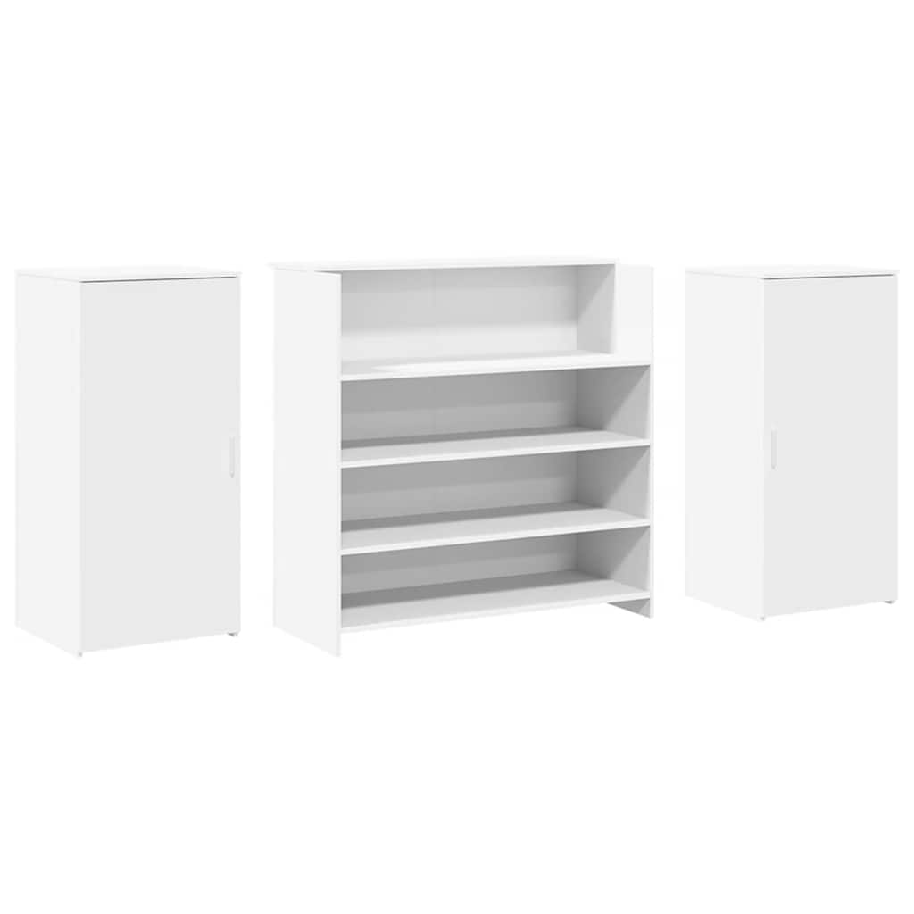 Recepcijski stol Bijeli 200x50x103,5 cm Inženirsko drvo