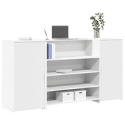 Recepcijski stol Bijeli 200x50x103,5 cm Inženirsko drvo