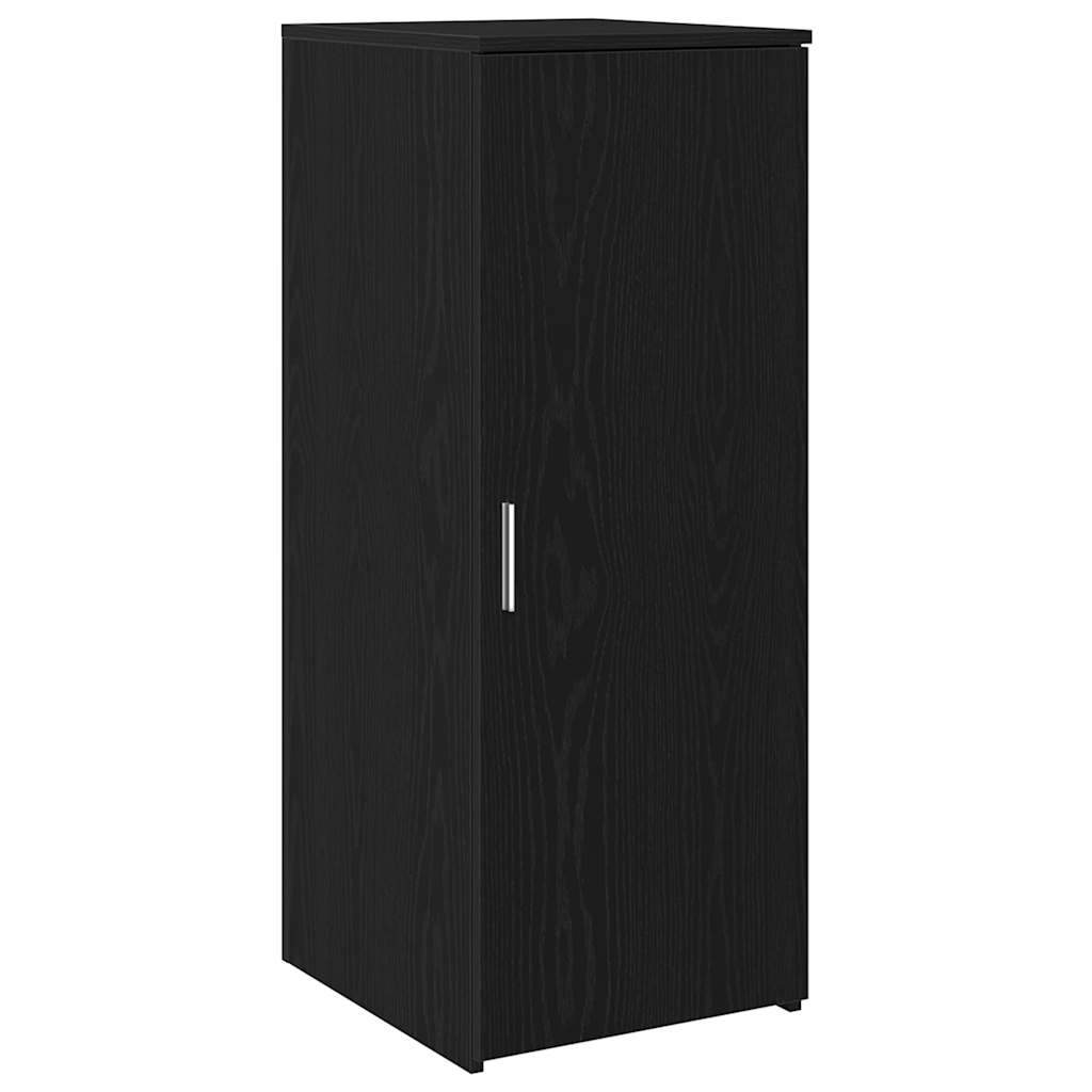 Recepcijski stol crni hrast 135x50x103,5 cm konstruiranog drva