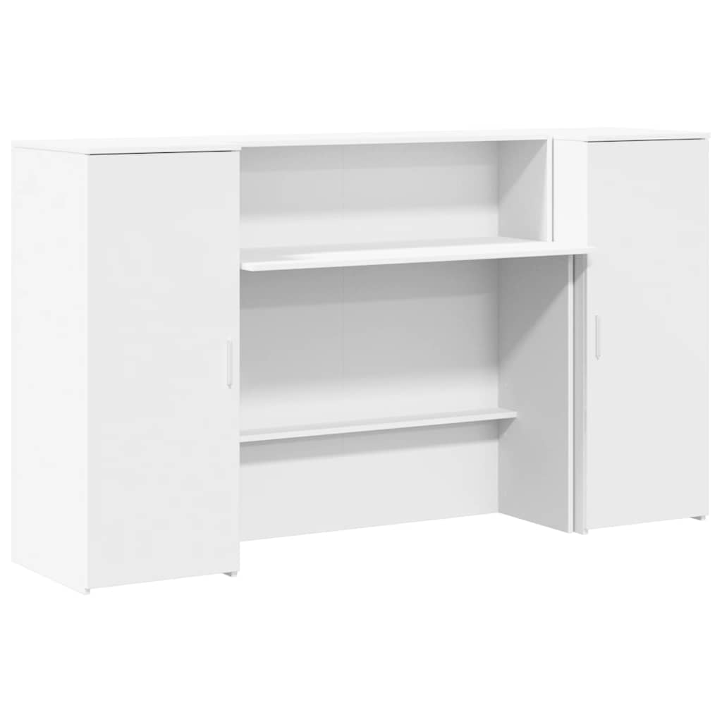 Recepcijski stol Bijeli 180x50x103,5 cm Inženirsko drvo