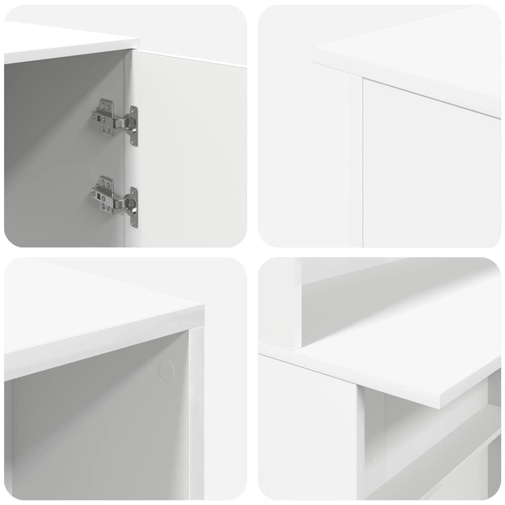 Recepcijski stol Bijeli 180x50x103,5 cm Inženirsko drvo