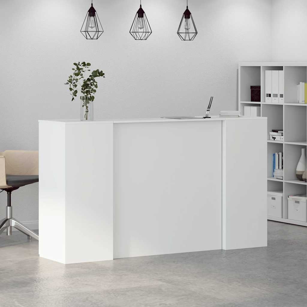 Recepcijski stol Bijeli 180x50x103,5 cm Inženirsko drvo