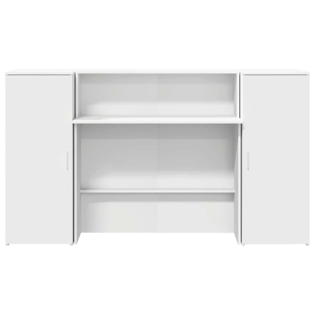 Recepcijski stol Bijeli 180x50x103,5 cm Inženirsko drvo