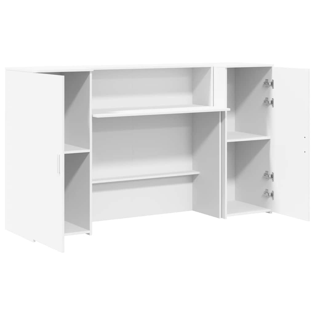 Recepcijski stol Bijeli 180x50x103,5 cm Inženirsko drvo
