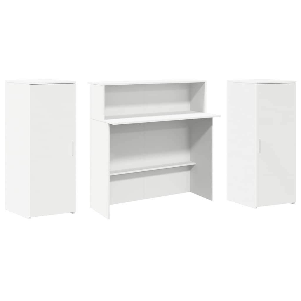 Recepcijski stol Bijeli 180x50x103,5 cm Inženirsko drvo