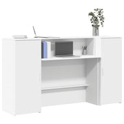 Recepcijski stol Bijeli 180x50x103,5 cm Inženirsko drvo