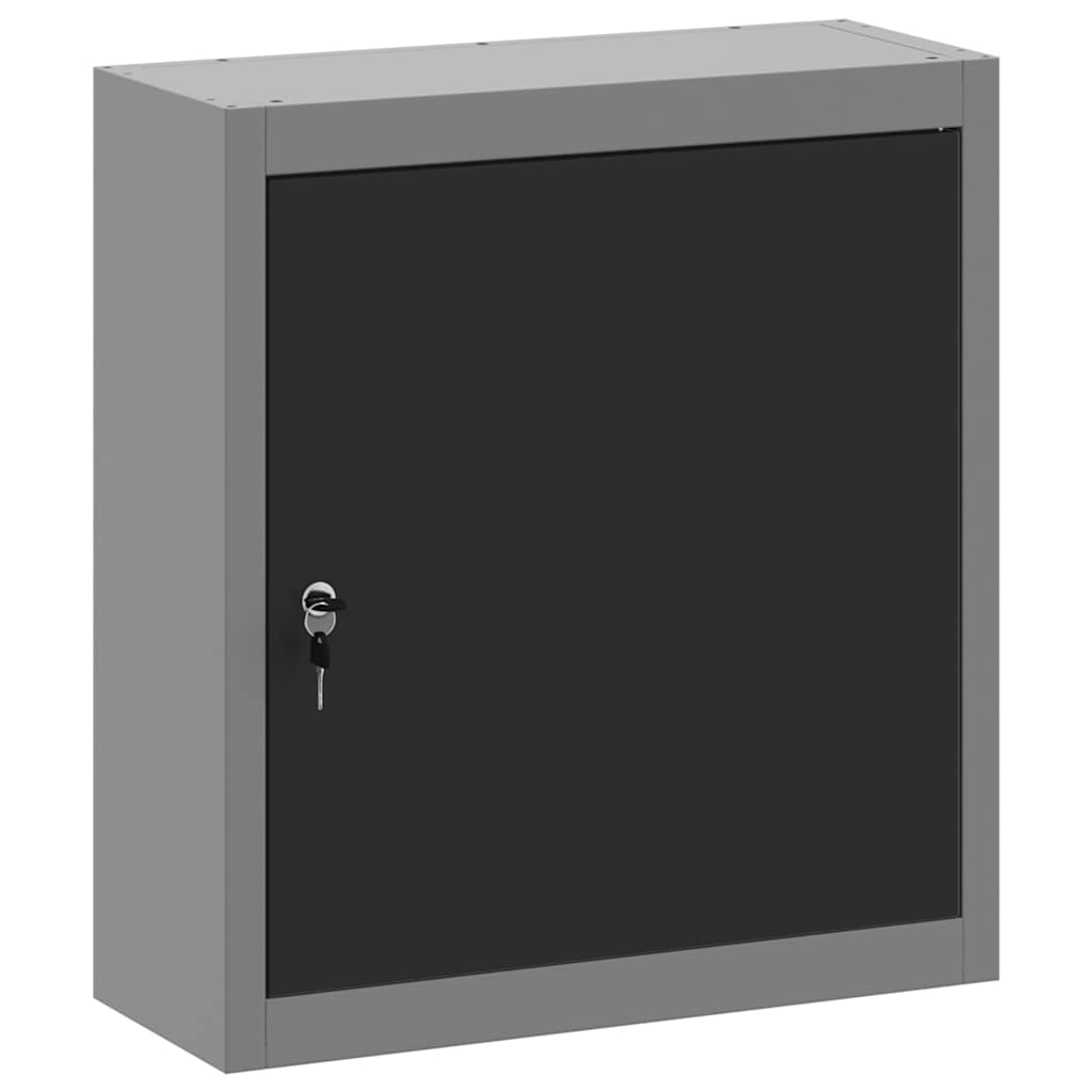 Ormar za alate s policom s pohranom Crna i Siva 50 x 20 x 55 cm