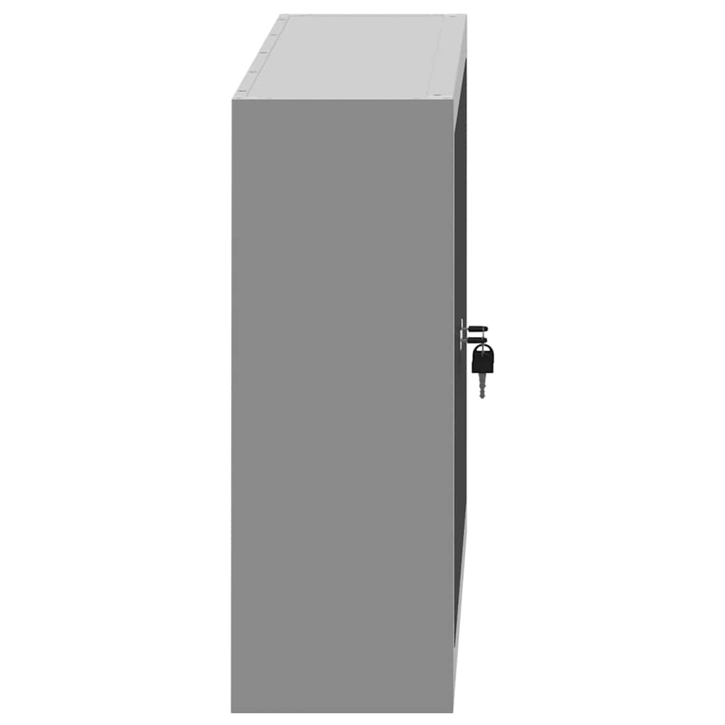 Ormar za alate s policom Crna i Siva 100 x 20 x 55 cm