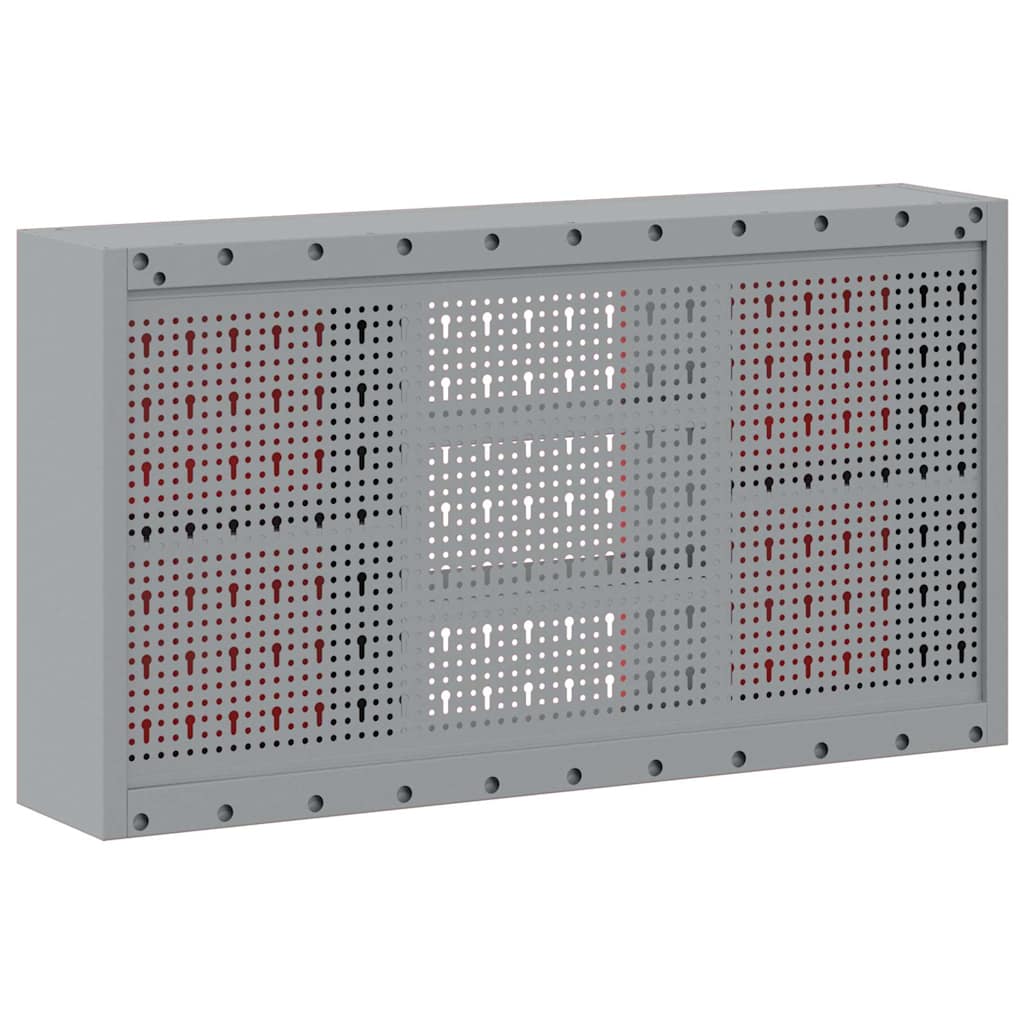 Ormar za alate s policom Crvena i siva 100 x 20 x 55 cm