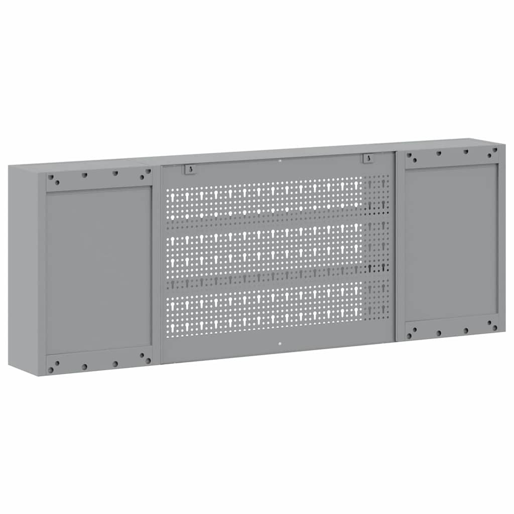 Ormar za alate s policom Crna i Siva 150 x 20 x 55 cm