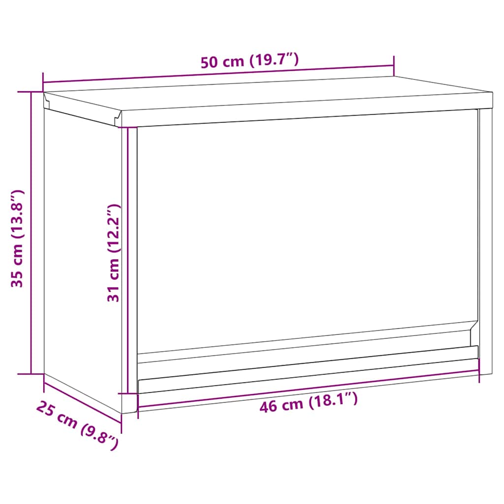 Ormar za alate s pohranom Crna i Siva 50 x 25 x 35 cm