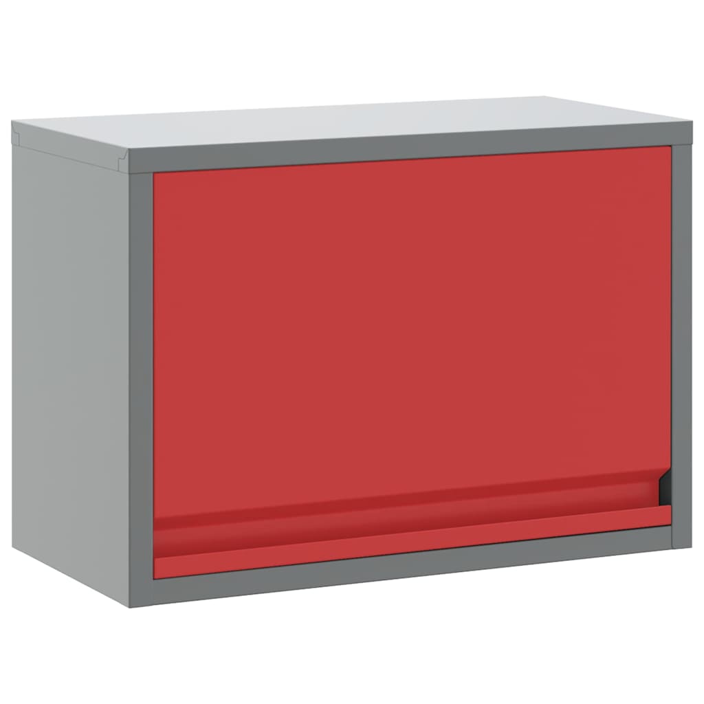 Ormar za alate s pohranom Crvena i siva 50 x 25 x 35 cm