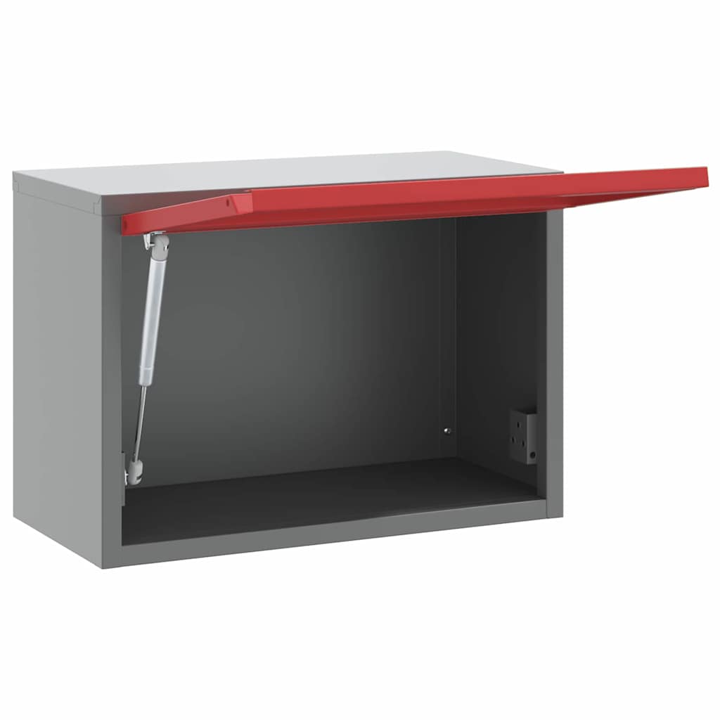 Ormar za alate s pohranom Crvena i siva 50 x 25 x 35 cm