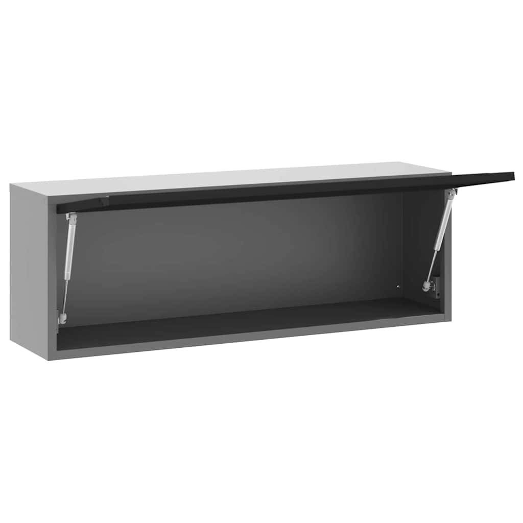 Ormar za alate s pohranom Crna i Siva 100 x 25 x 35 cm
