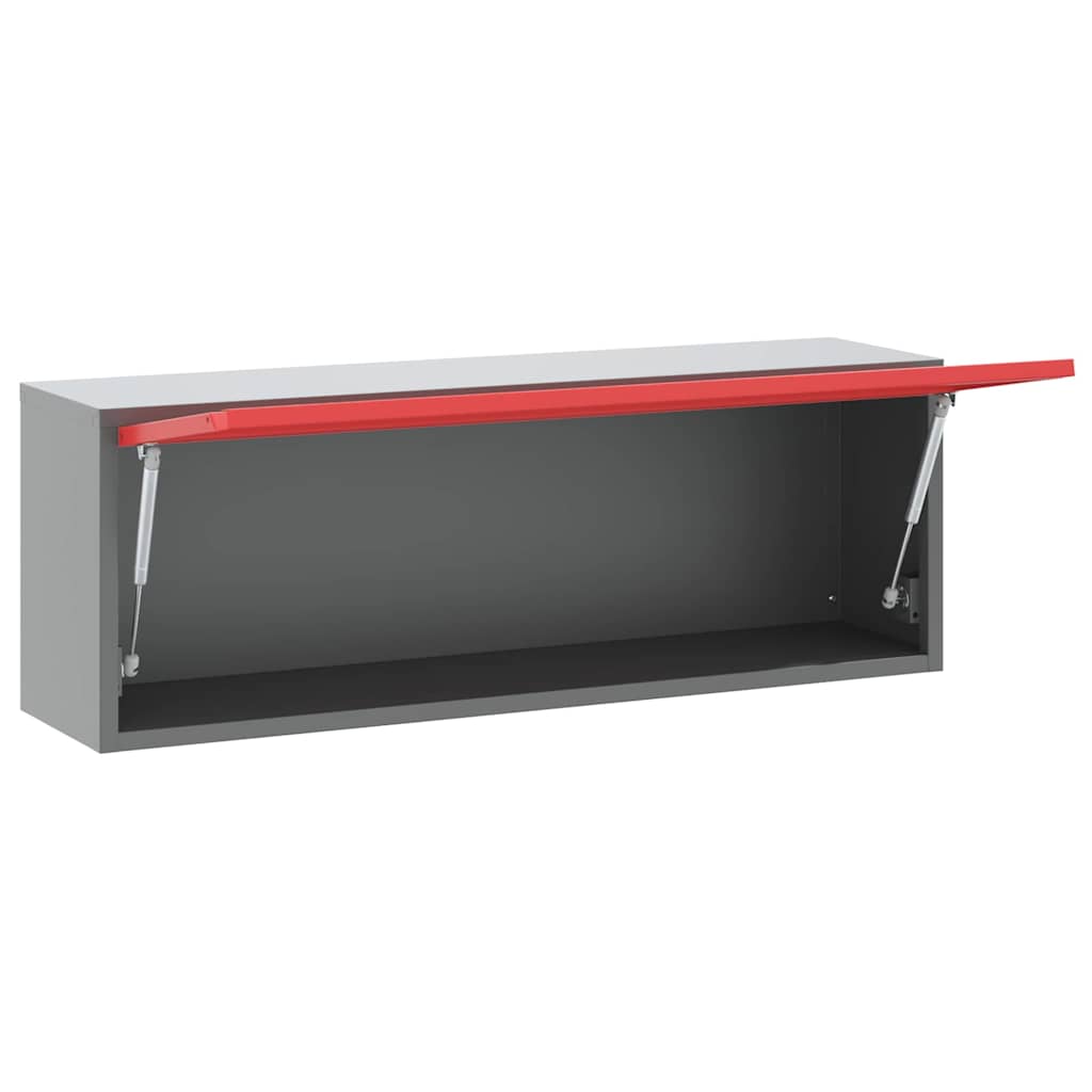 Ormar za alate s pohranom Crvena i siva 100 x 25 x 35 cm