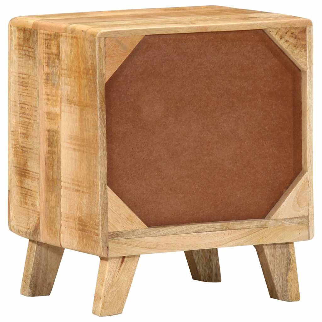 Noćni ormarić 2 kom 40x32x46 cm puno drvo grubo mango