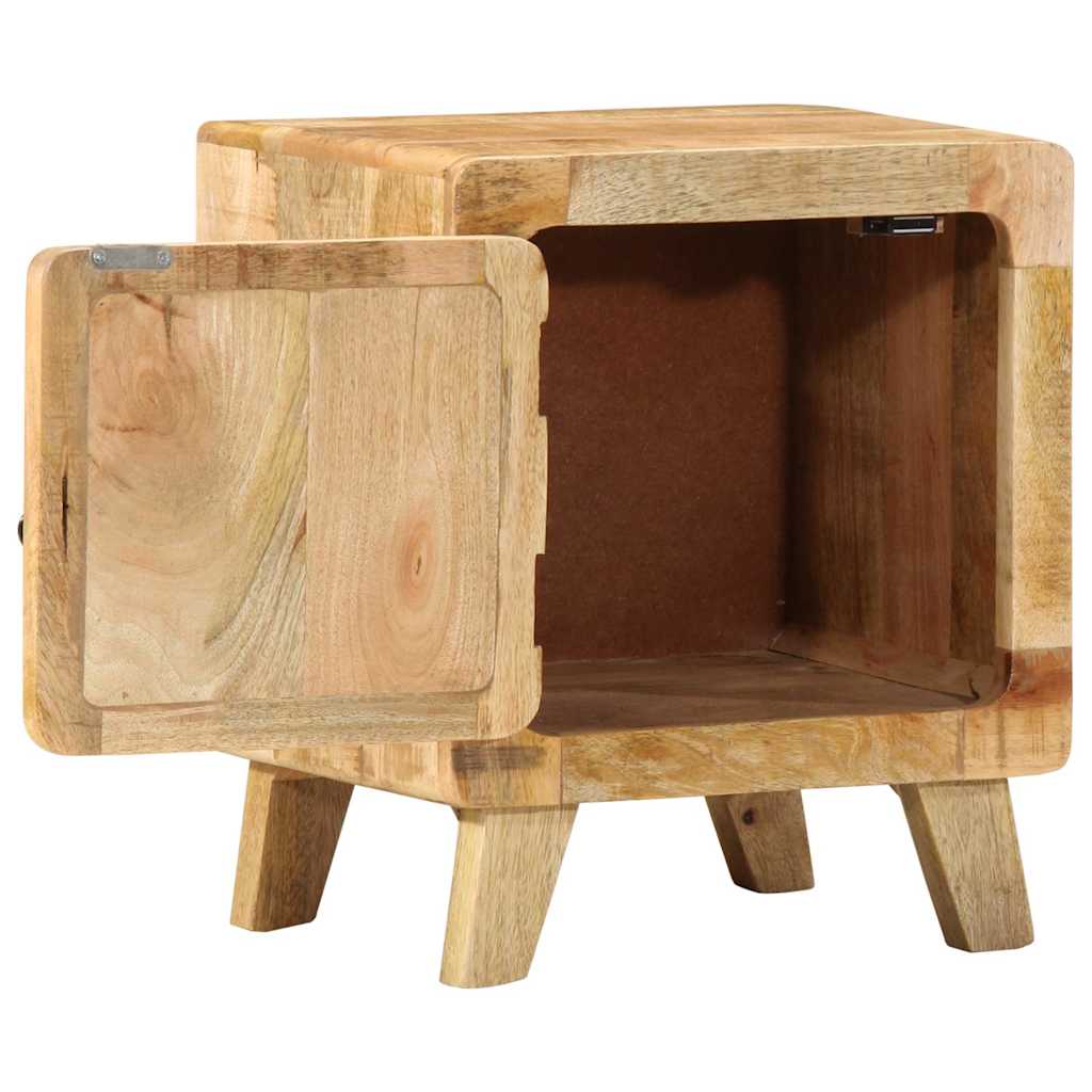 Noćni ormarić 2 kom 40x32x46 cm puno drvo grubo mango