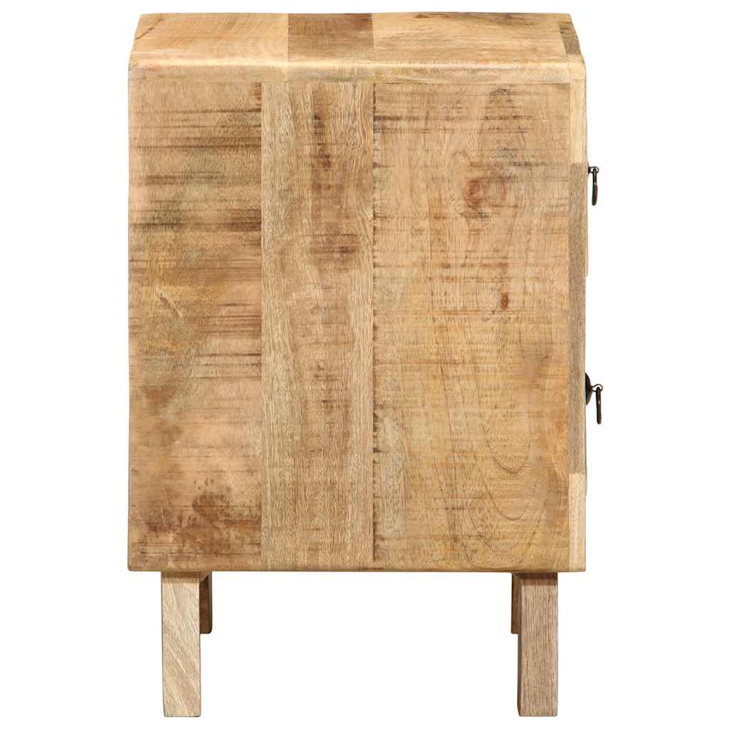 Noćni ormarić 2 kom 40x32x46 cm puno drvo grubo mango
