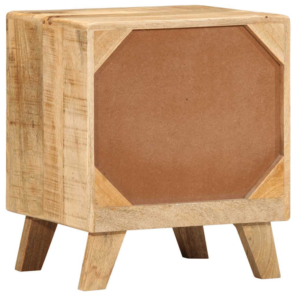 Noćni ormarić 2 kom 40x32x46 cm puno drvo grubo mango