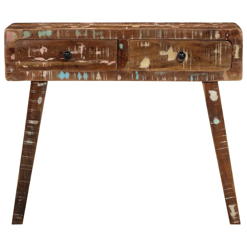 Konzolni stol 90x32x75 cm od masivnog obnovljenog drva