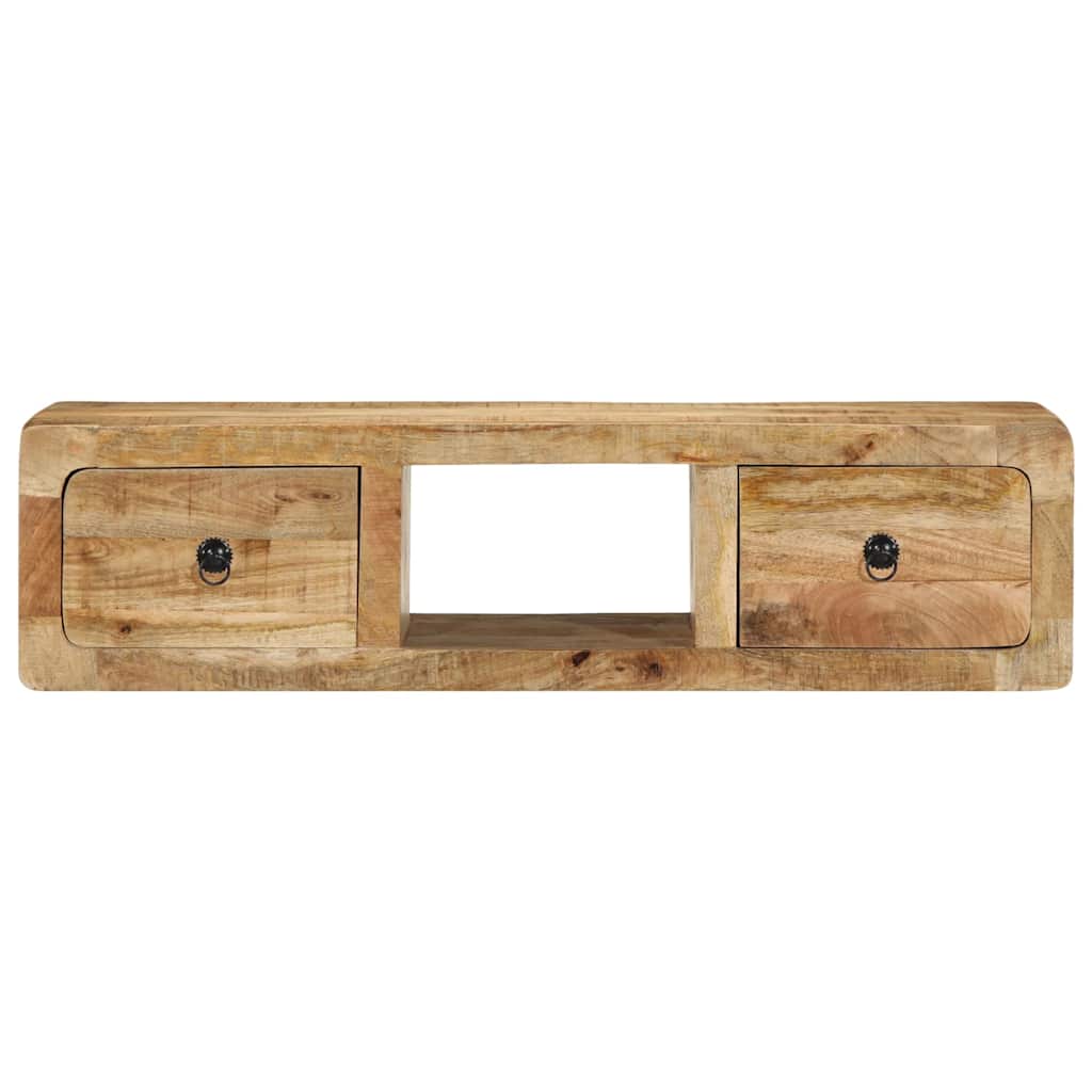 Zidni TV ormarić 100x32x25 cm puno drvo grubo mango