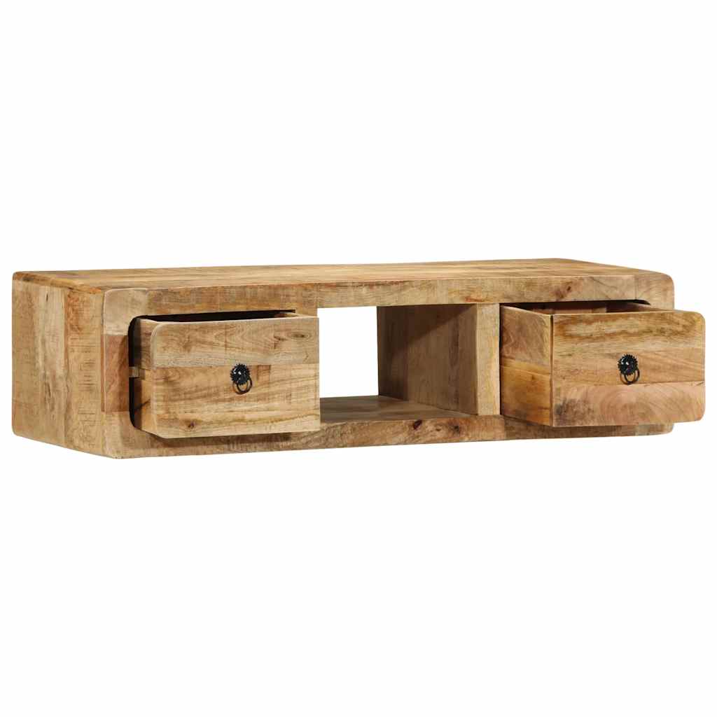 Zidni TV ormarić 100x32x25 cm puno drvo grubo mango
