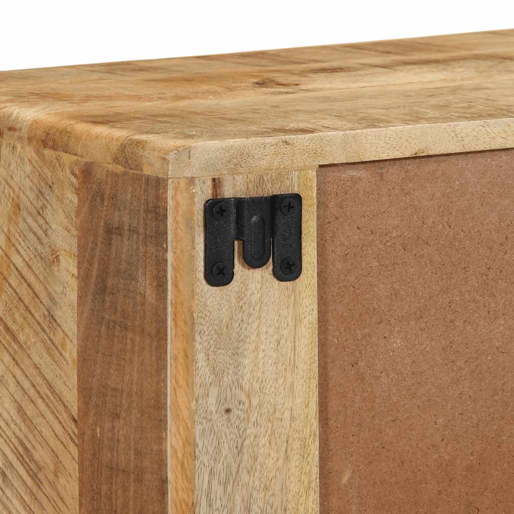 Zidni TV ormarić 100x32x25 cm puno drvo grubo mango