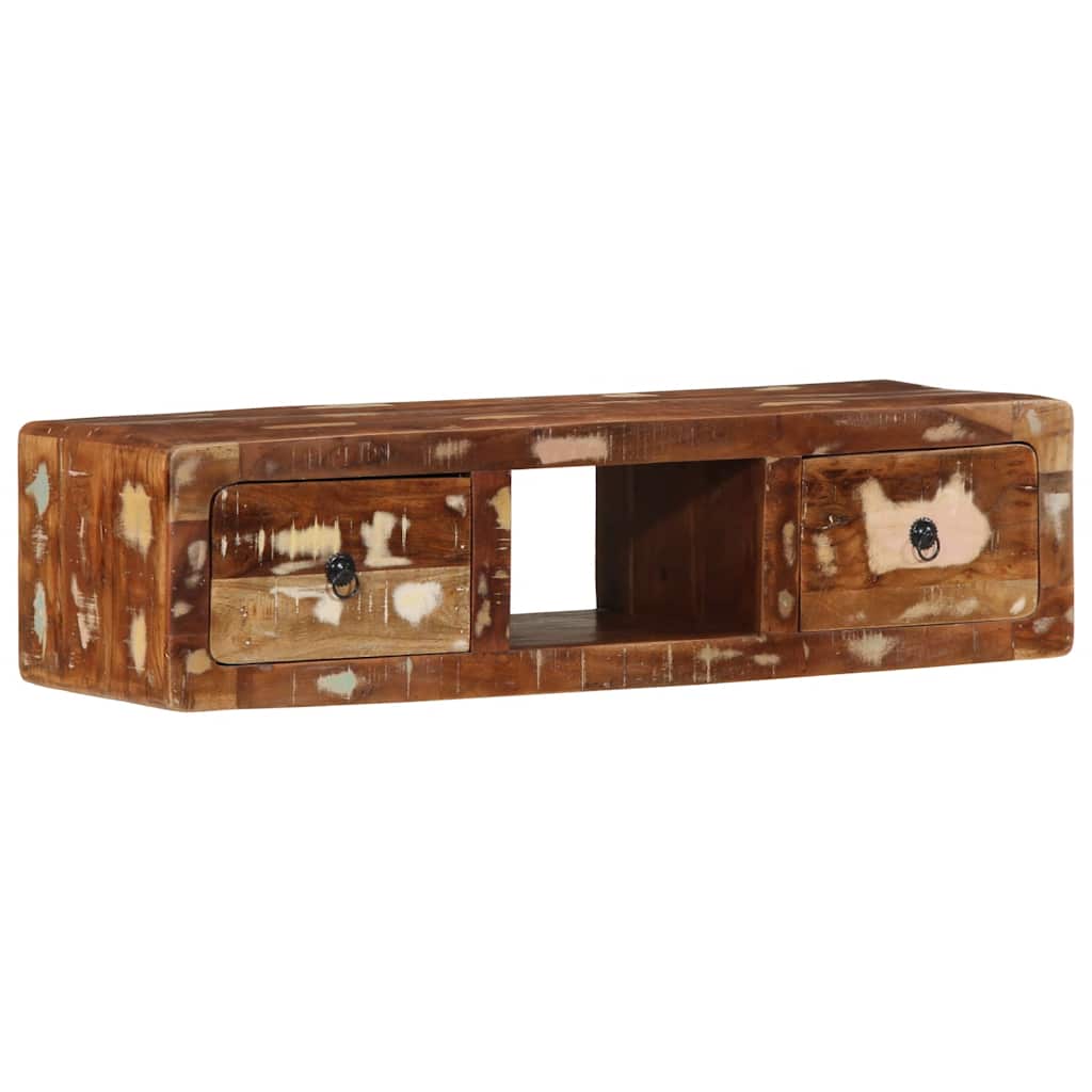Zidni TV ormarić 100x32x25 cm Obrađeno puno drvo