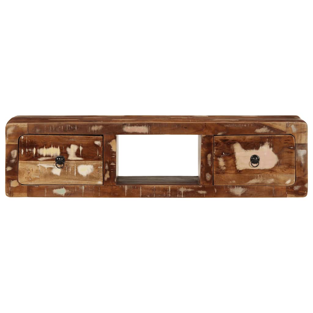Zidni TV ormarić 100x32x25 cm Obrađeno puno drvo
