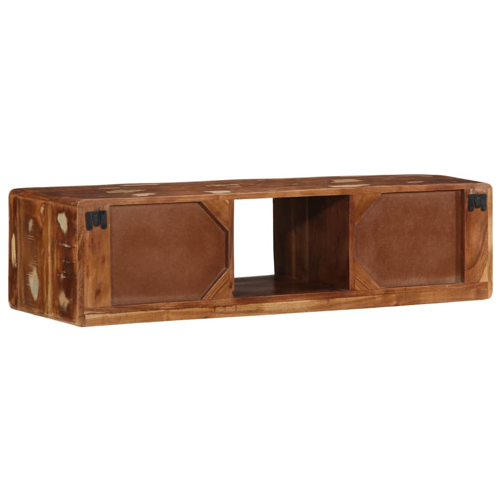 Zidni TV ormarić 100x32x25 cm Obrađeno puno drvo