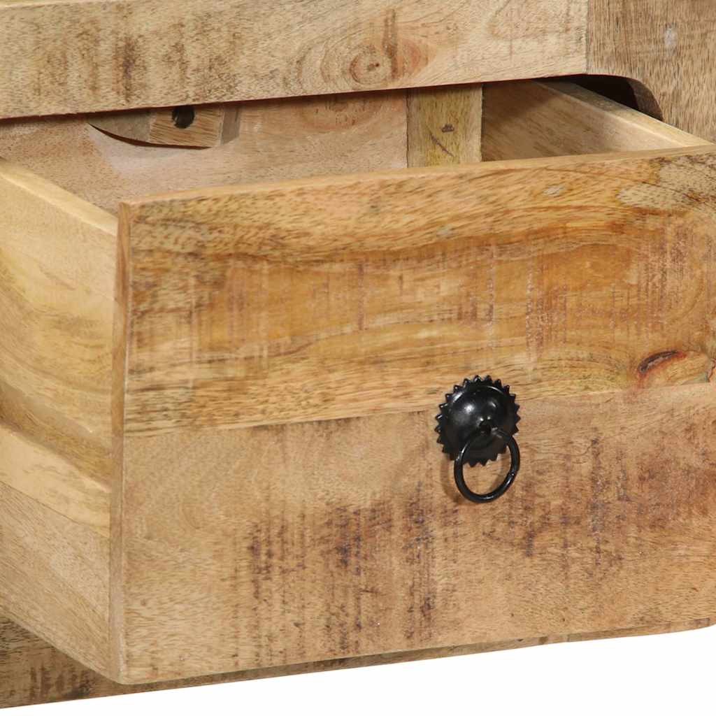 Zidni TV ormarić 100x32x25 cm puno drvo grubo mango