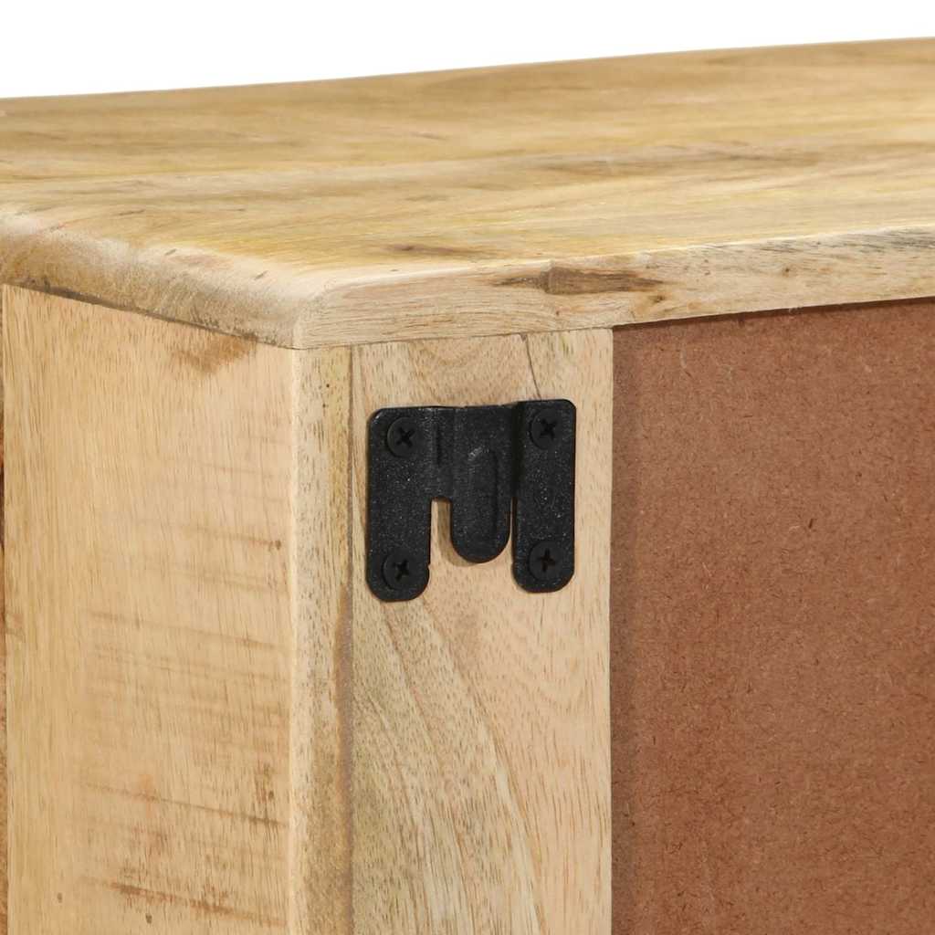 Zidni TV ormarić 100x32x25 cm puno drvo grubo mango