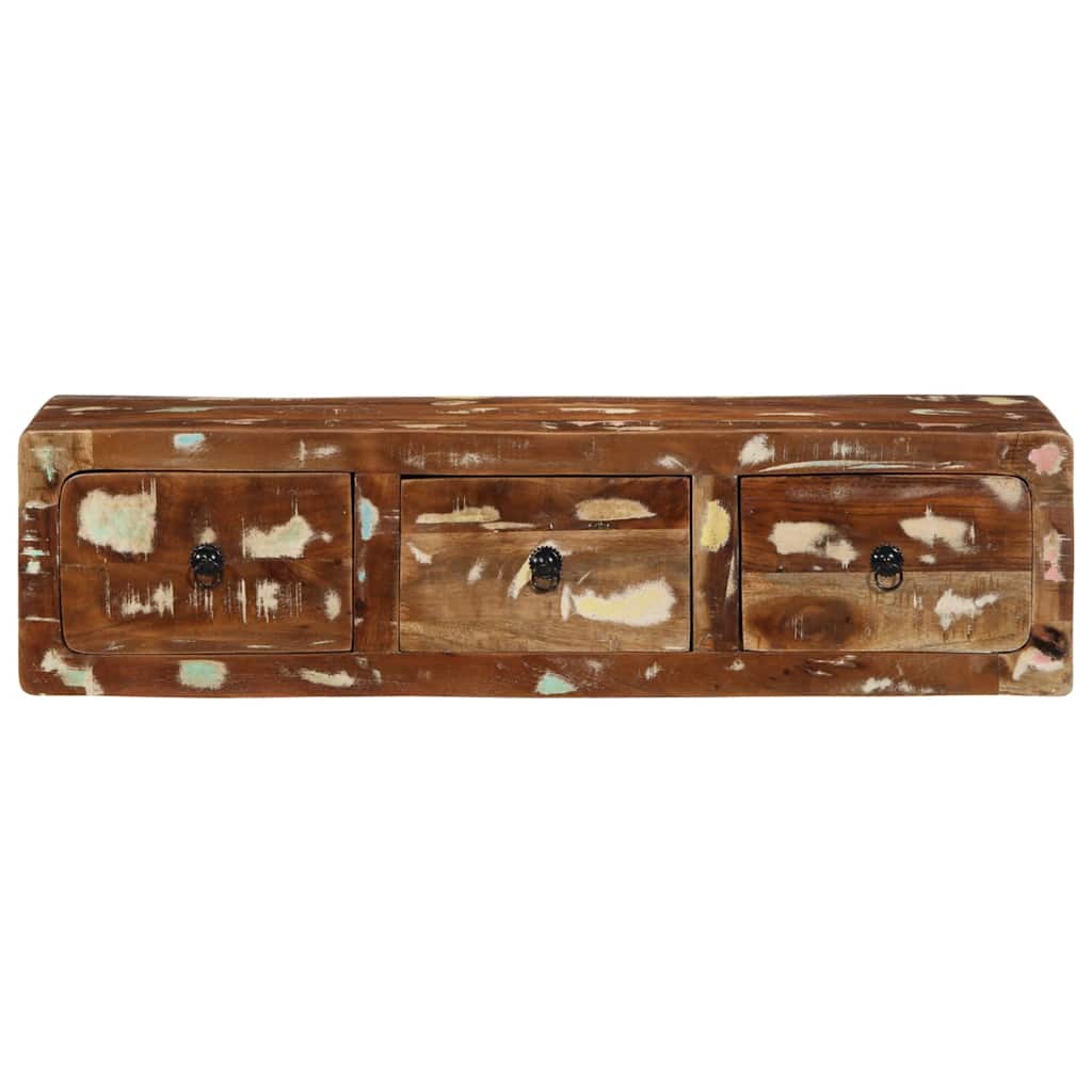 Zidni TV ormarić 100x32x25 cm Obrađeno puno drvo