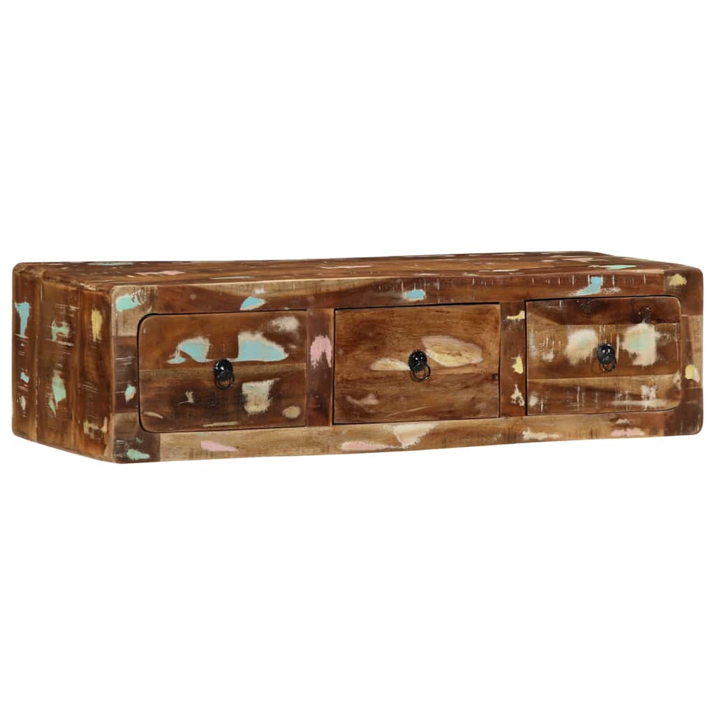 Zidni TV ormarić 100x32x25 cm Obrađeno puno drvo