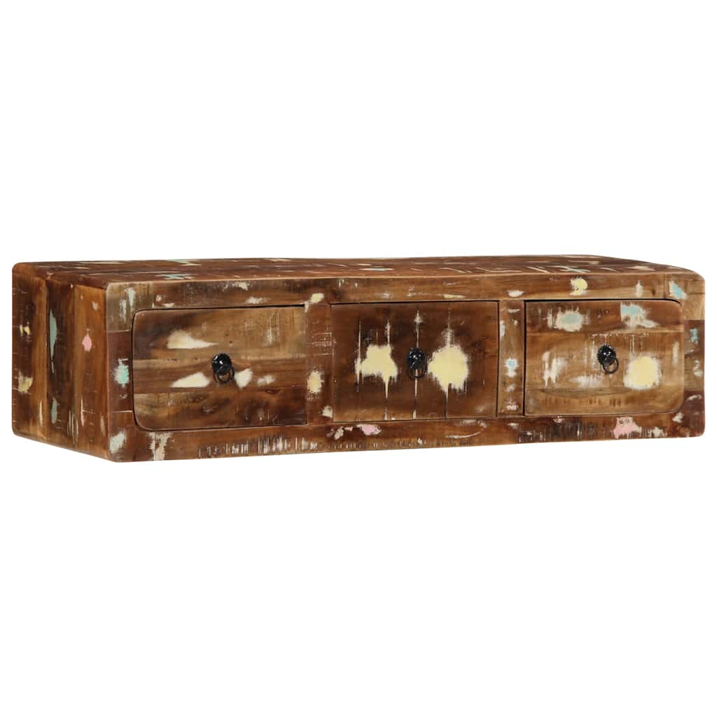 Zidni TV ormarić 100x32x25 cm Obrađeno puno drvo