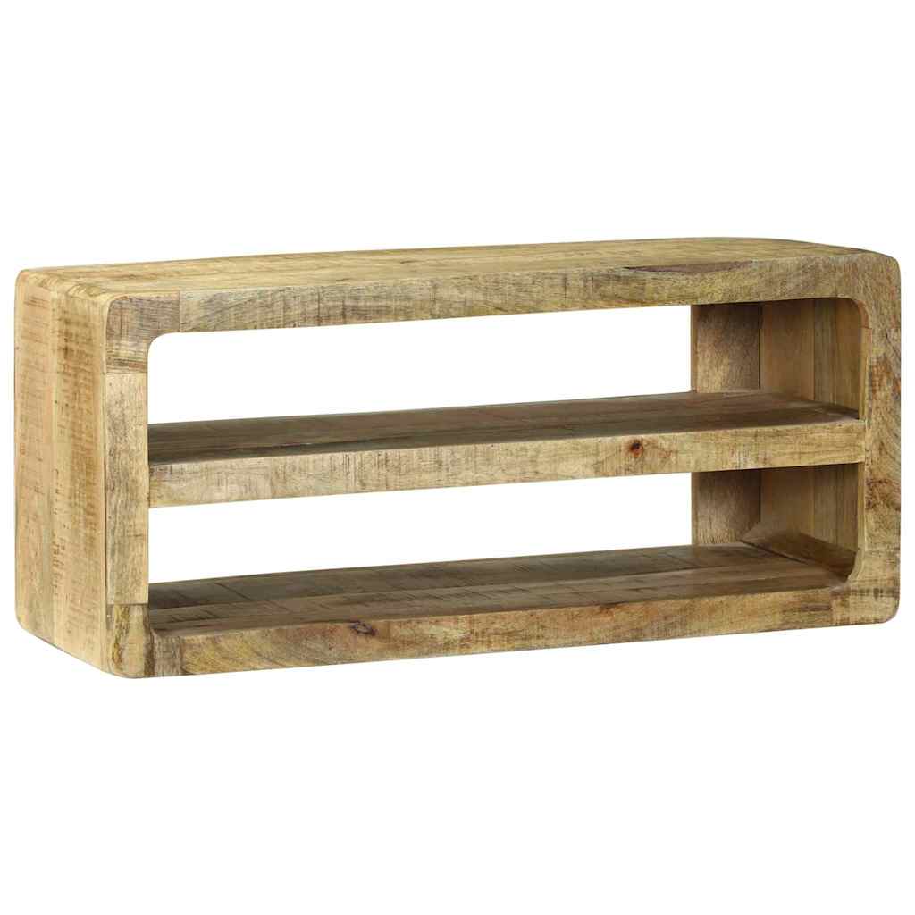 TV ormar s policom Smeđa 80 x 32 x 36 cm Čvrsto drvo manga
