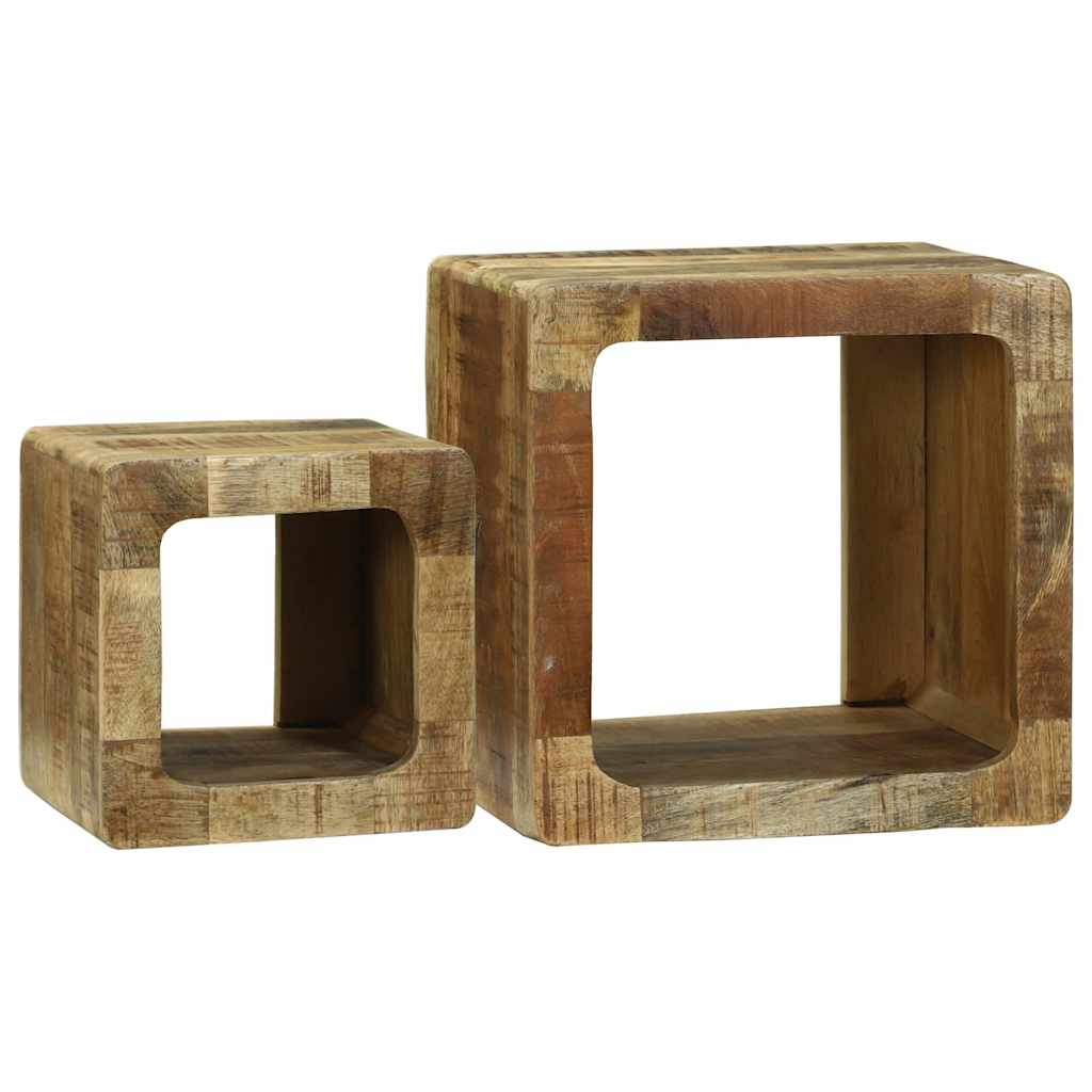 TV Jedinice 2 pcs Smeđa 36 x 30 x 36 cm Čvrsto drvo manga