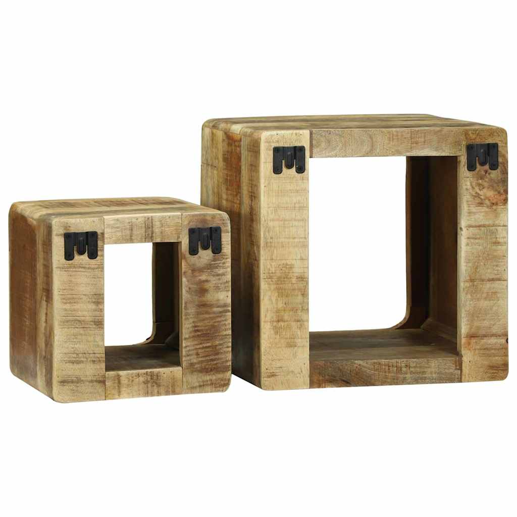 TV Jedinice 2 pcs Smeđa 36 x 30 x 36 cm Čvrsto drvo manga