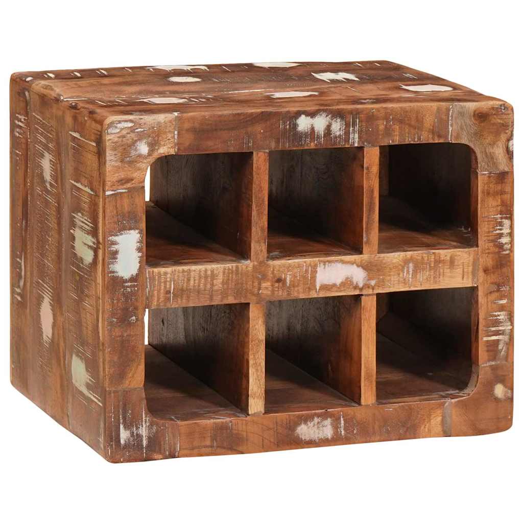 Stalak za vino Smeđa 44 x 30 x 35 cm Čvrsto drvo iz reciklaže