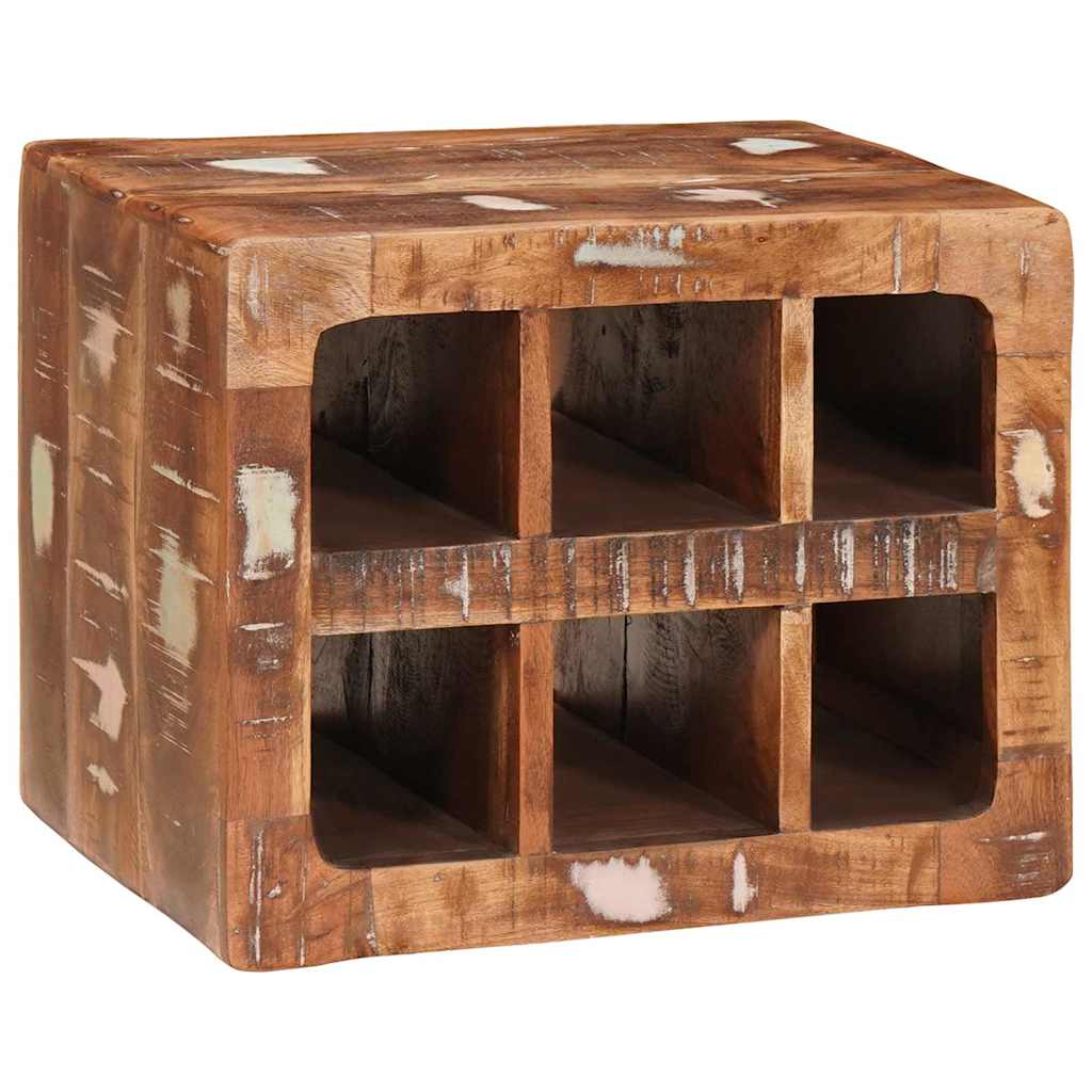 Stalak za vino Smeđa 44 x 30 x 35 cm Čvrsto drvo iz reciklaže