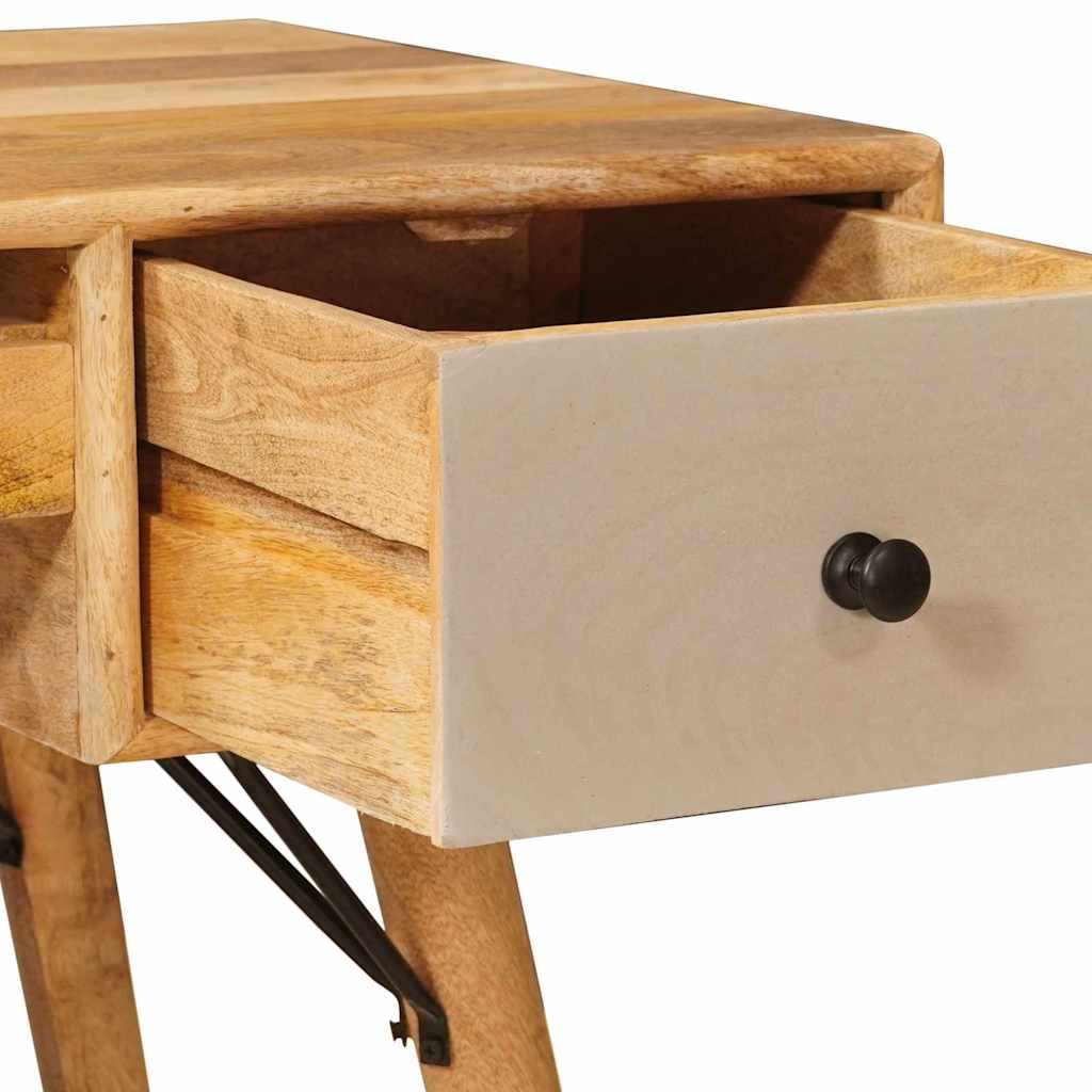 Radni stol s ladicama Smeđa 110 x 55 x 76 cm Čvrsto drvo manga