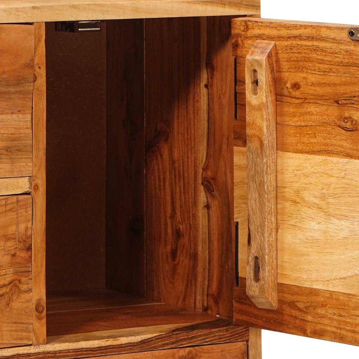 Komoda s ladicama Prirodna 55 x 30 x 90 cm Čvrsto drvo akacije