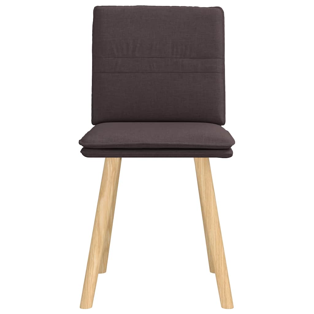 Blagovaonske stolice od tkanine 2 kom tamnosmeđe