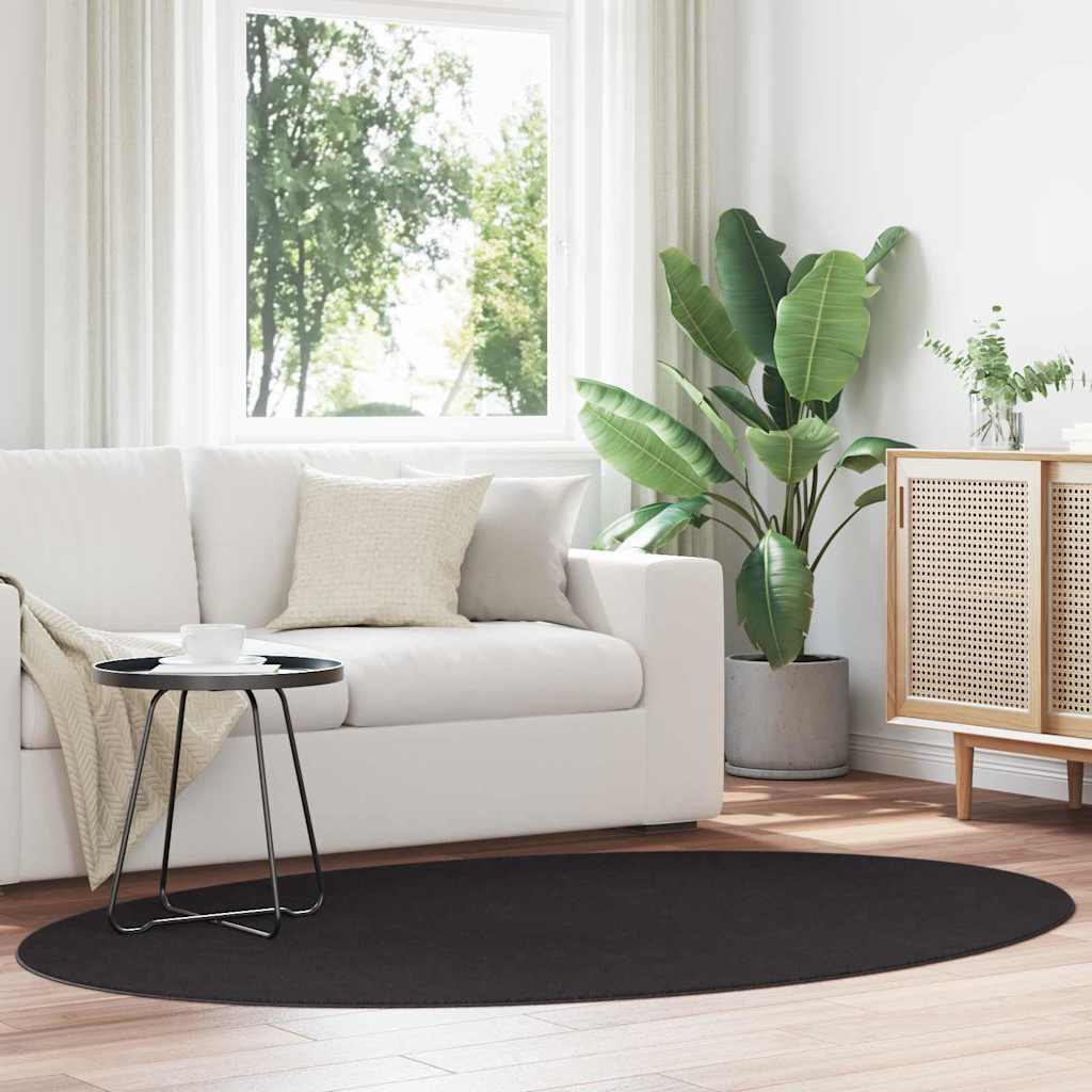 Tepisi za područja HUARTE Crna 140 x 200 cm 100% poliester