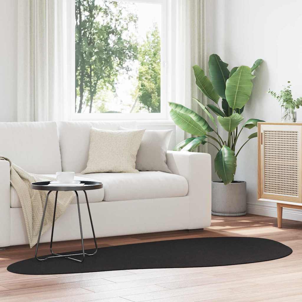 Tepisi za područja HUARTE Crna 100 x 200 cm Poliester