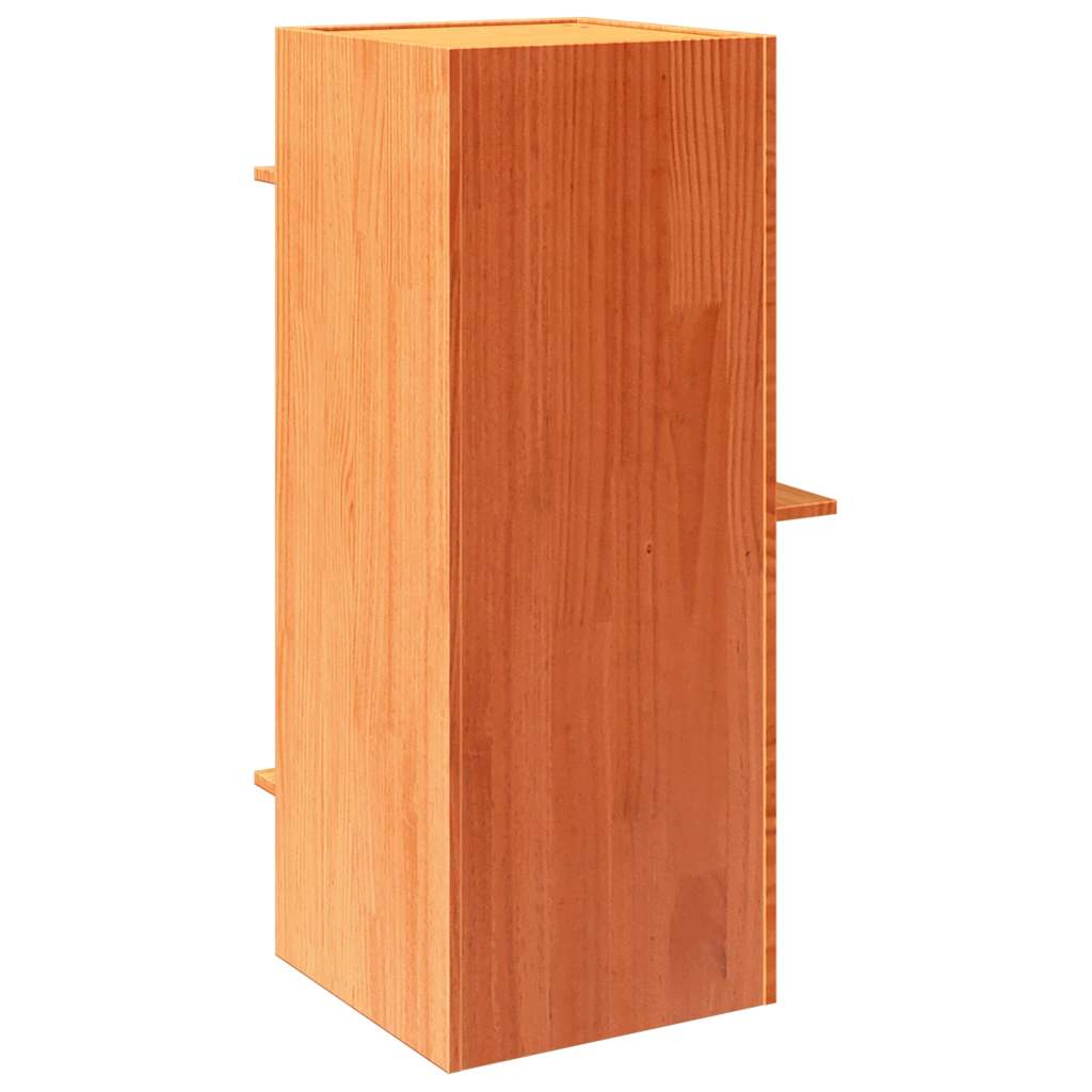 Kuća za mačke voštano smeđa 43x43x90 cm od masivne borovine