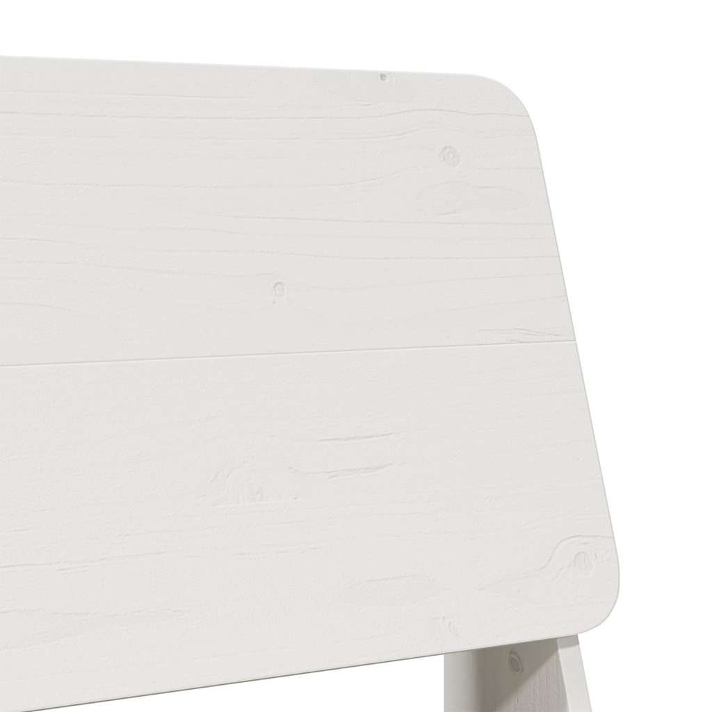 Vrtne stolice 2 kom bijele 60x64x70,5 cm masivne borovine