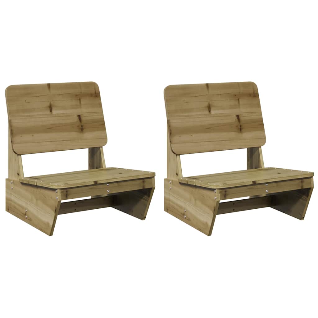 Vrtne stolice 2 kom 60x64x70,5 cm od impregnirane borovine