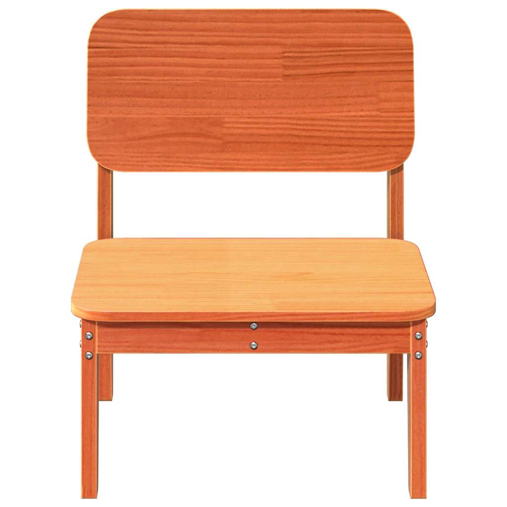 Vrtna stolica voštano smeđa 60x52,5x72 cm od masivne borovine